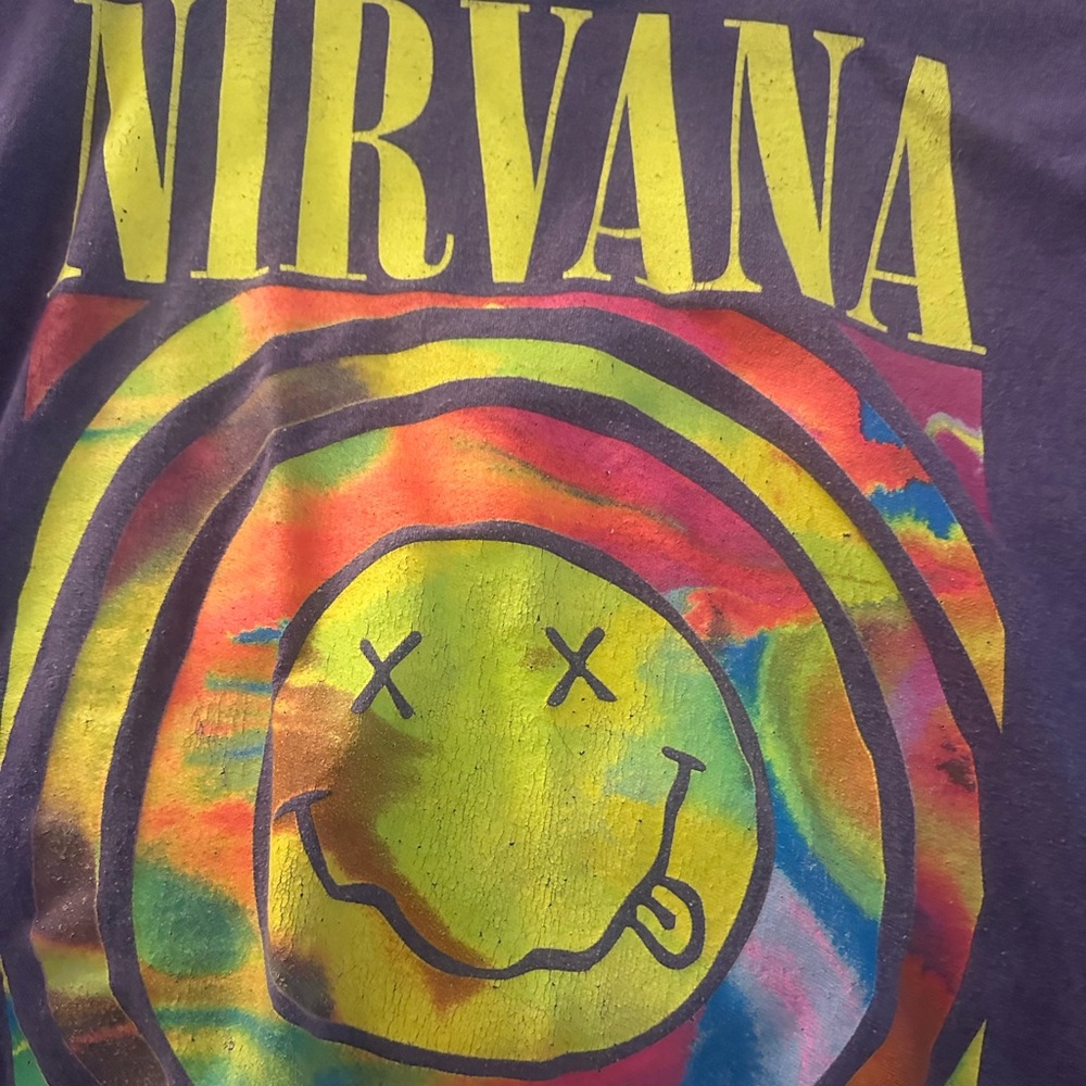 NIRVANA Multicolor Tie-Dye Short Sleeve Tee